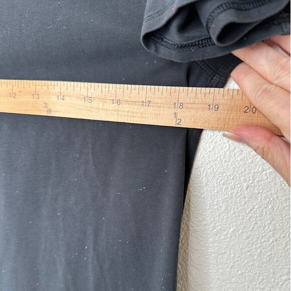 Lululemon Black Rainbow Lint Balls Round collar Short Sleeve Top 4 - Picture 10 of 10